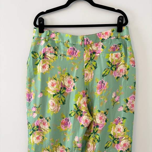 J. Crew NWT Ingrid Pant in Rose Garden Trouser Bottoms High-Rise Ankle - Picture 5 of 6